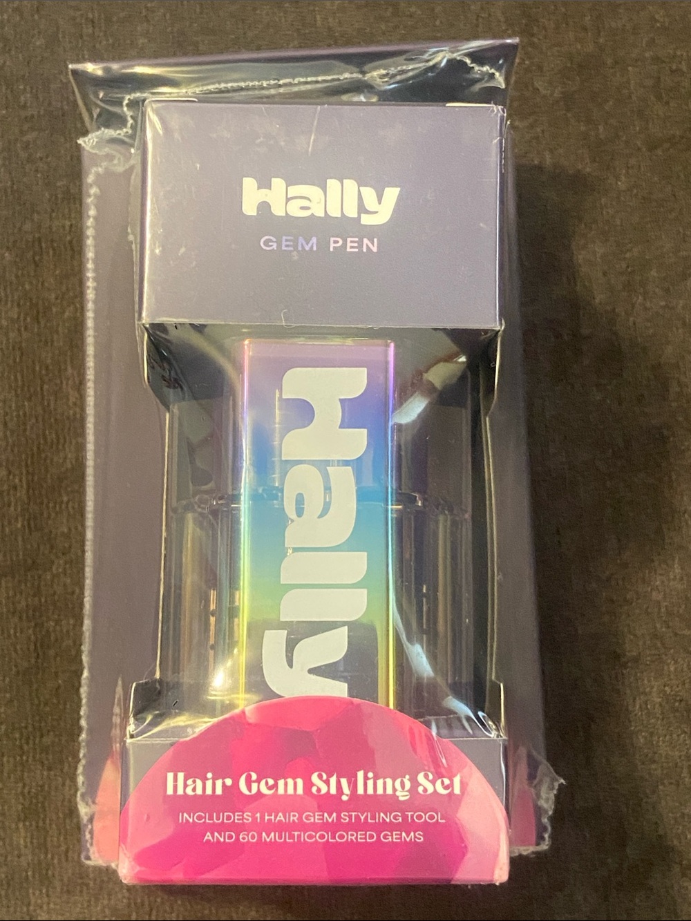 Hally Hair Gem Styling Set - Iridescent Multicolor 240 gems and pen NWT